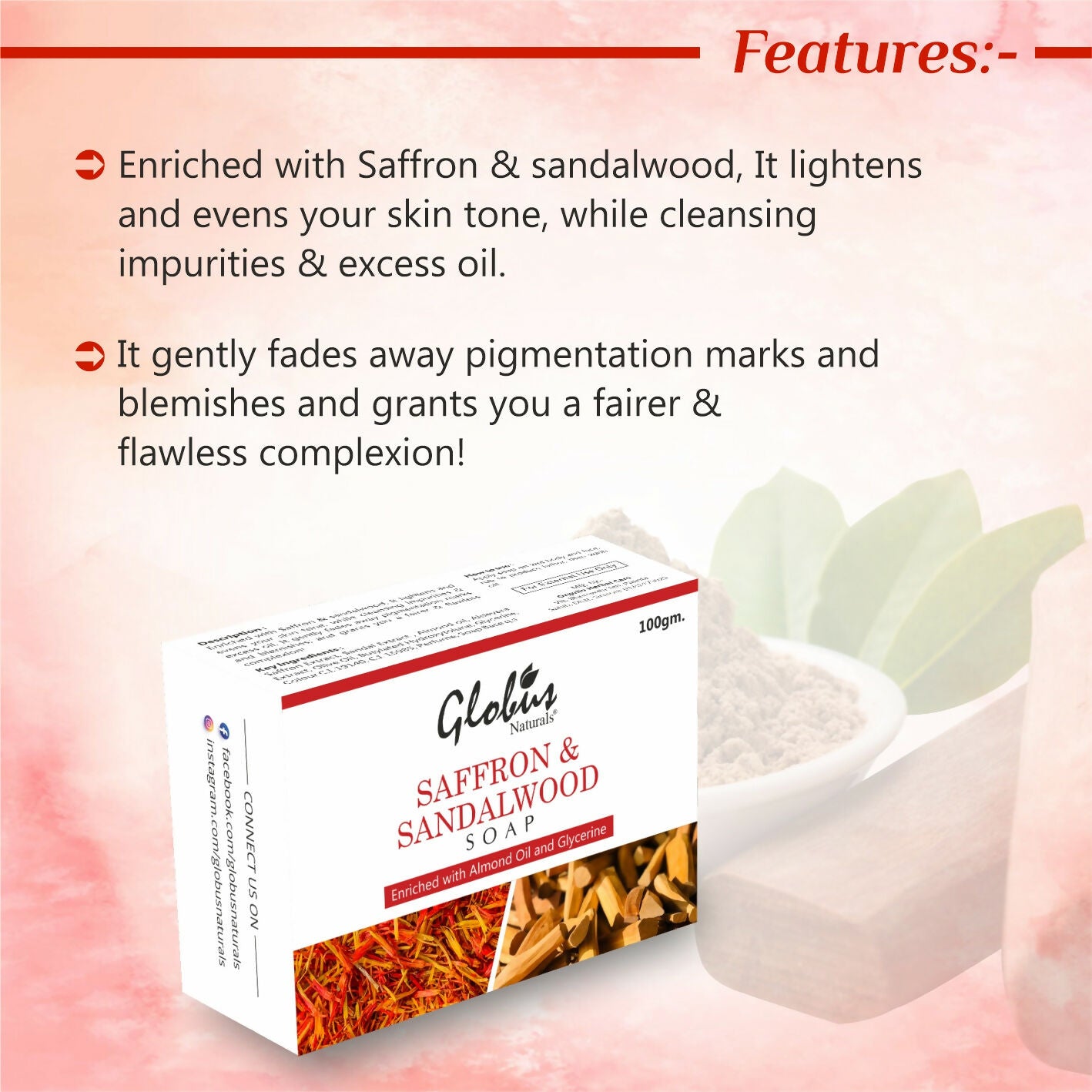 Globus Naturals Sandalwood Soap - Distacart