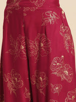 Thumbnail for All About You Floral Print Pleated Kurta with Palazzos - Distacart
