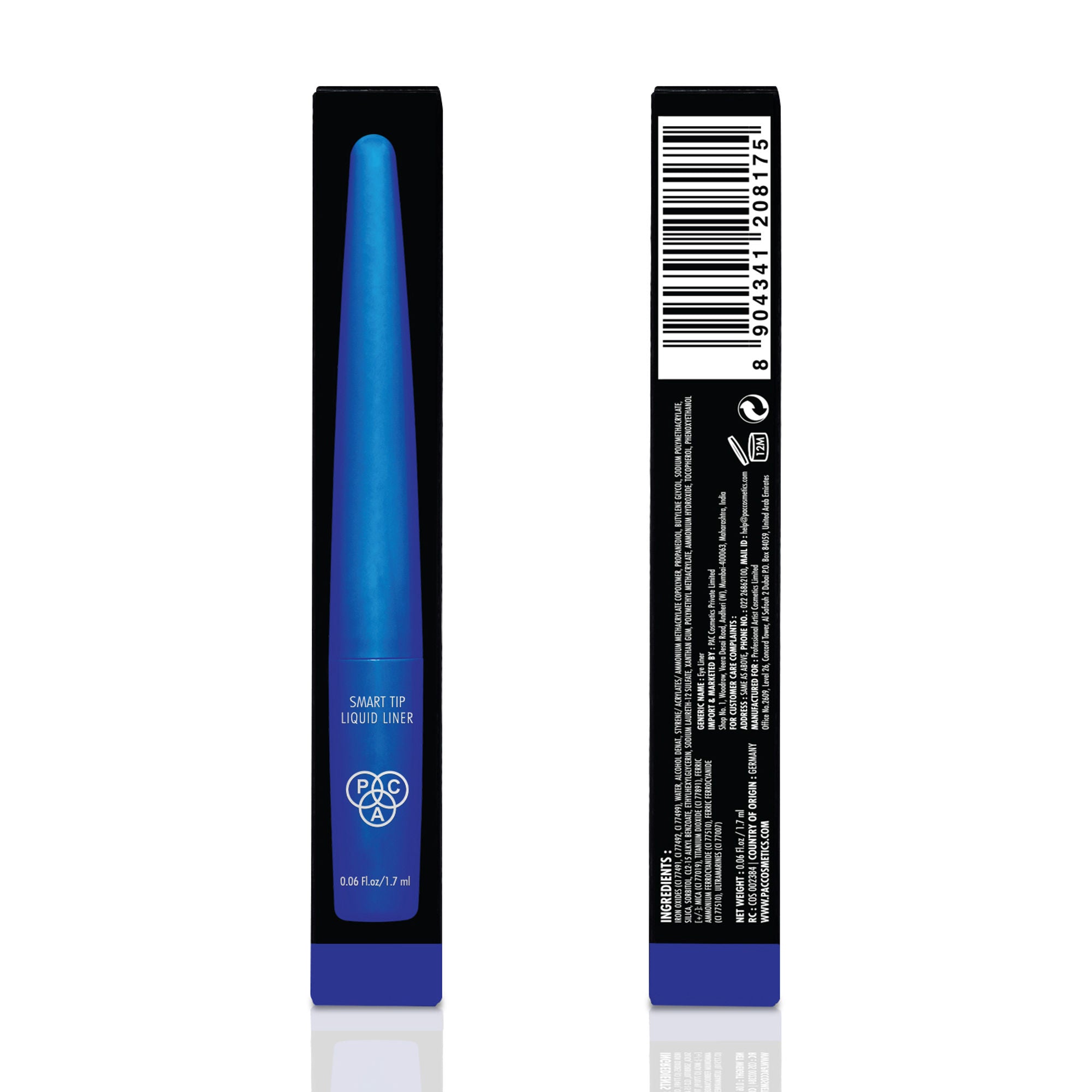 PAC Studio Smart Tip Liquid Liner - Electric Blue - Distacart