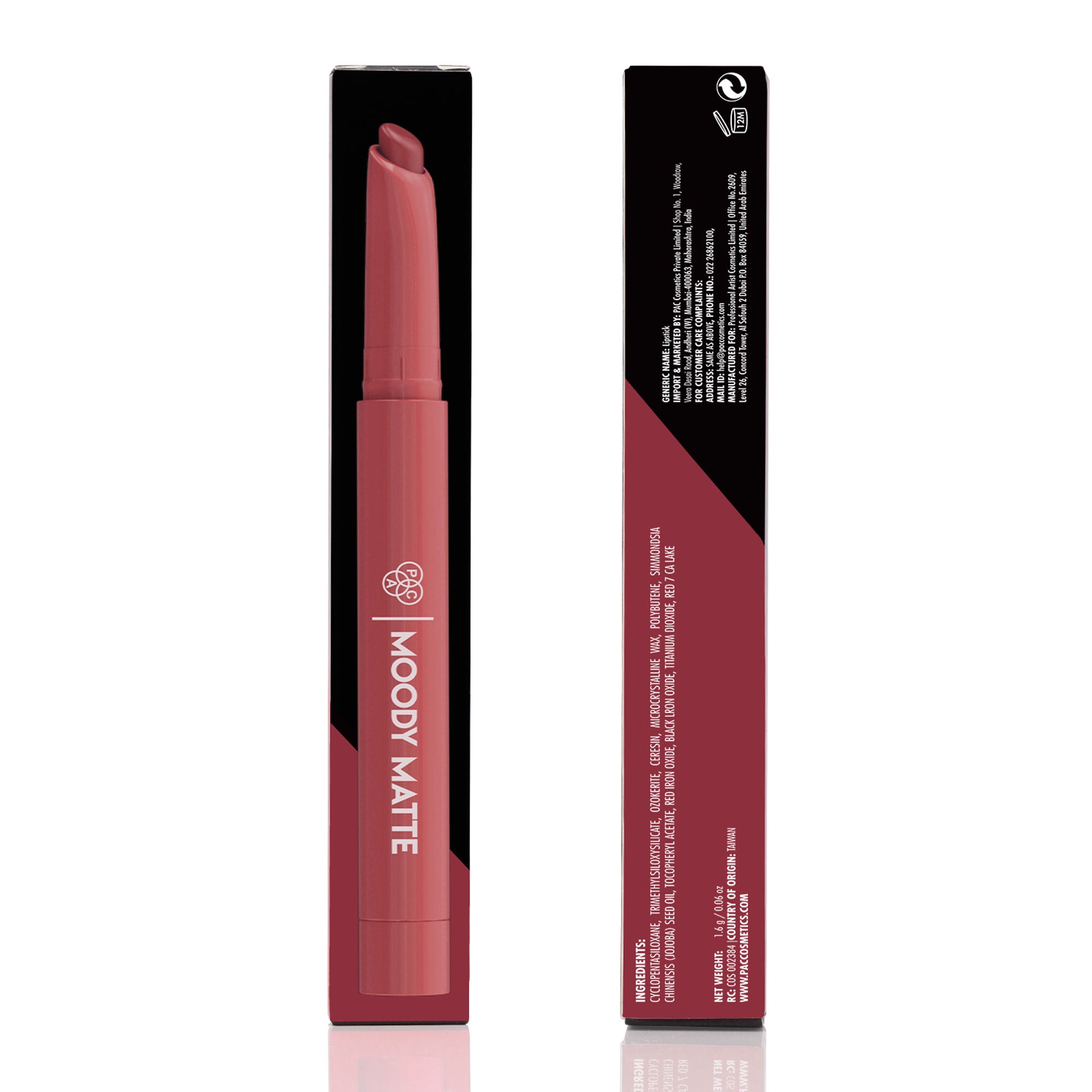 PAC Studio Moody Matte Lipstick - Date Night - Distacart