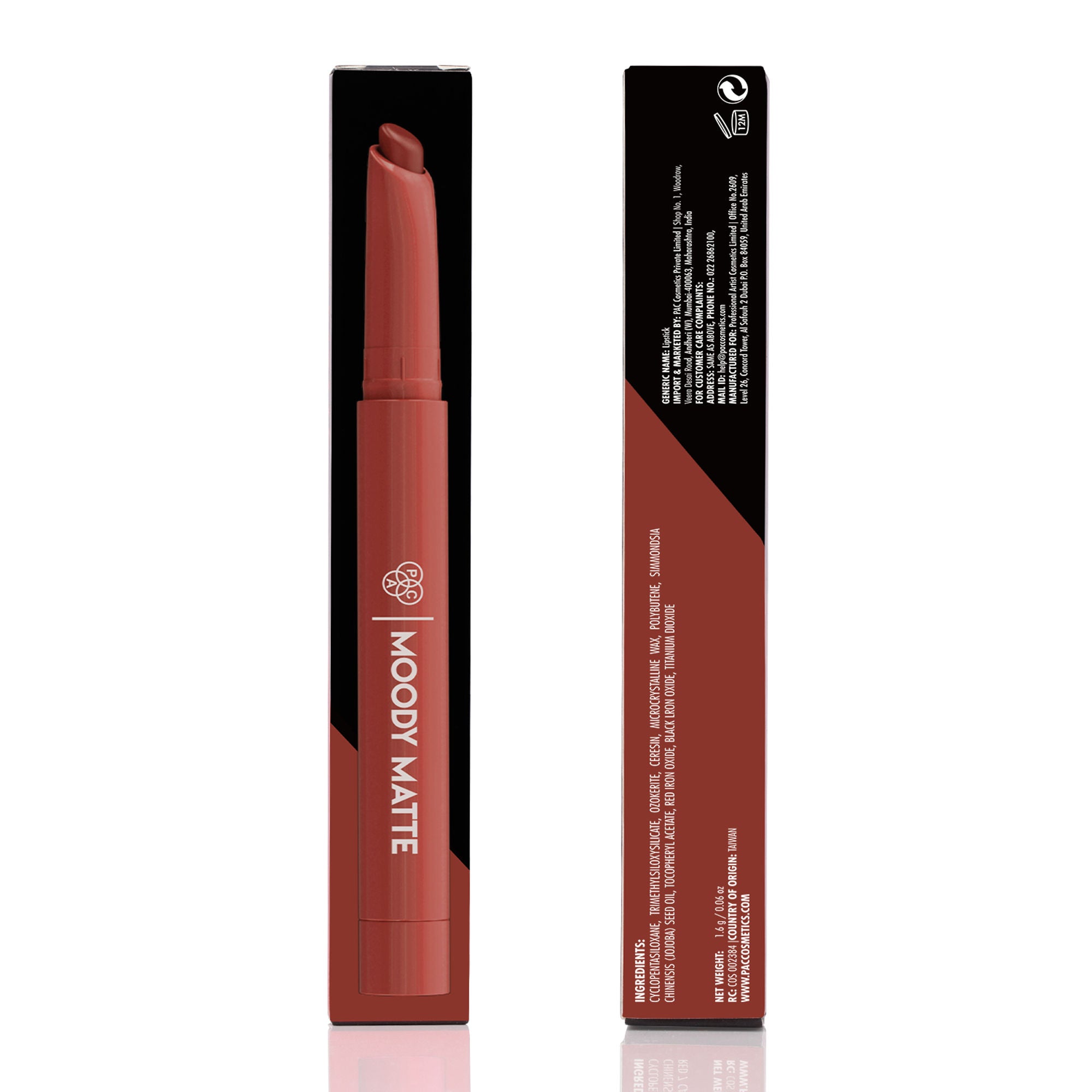 PAC Studio Moody Matte Lipstick - Brunch Munch - Distacart