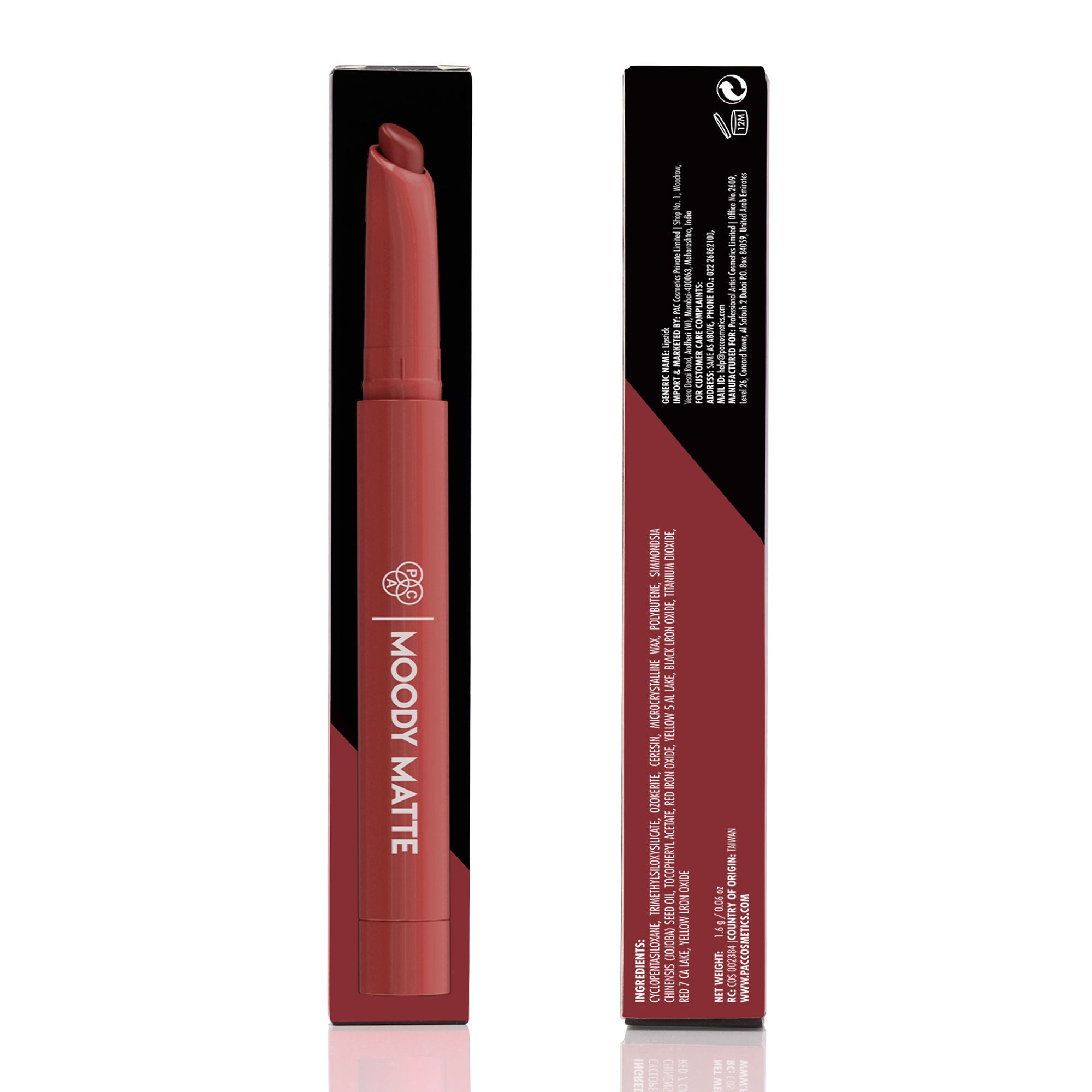 PAC Studio Moody Matte Lipstick - Bff! - Distacart