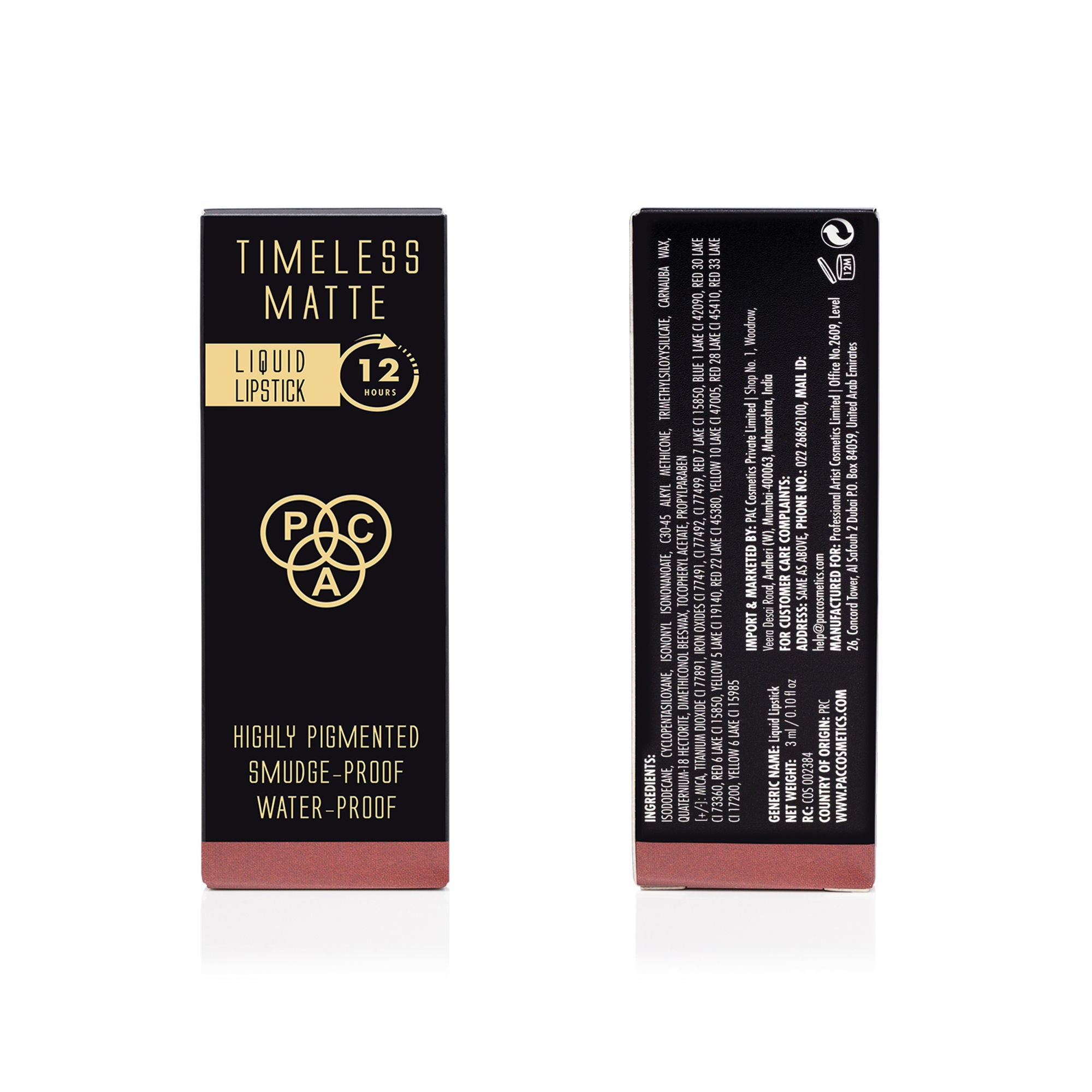 PAC Studio Timeless Matte Mini Lipstick - Rose Tea - Distacart