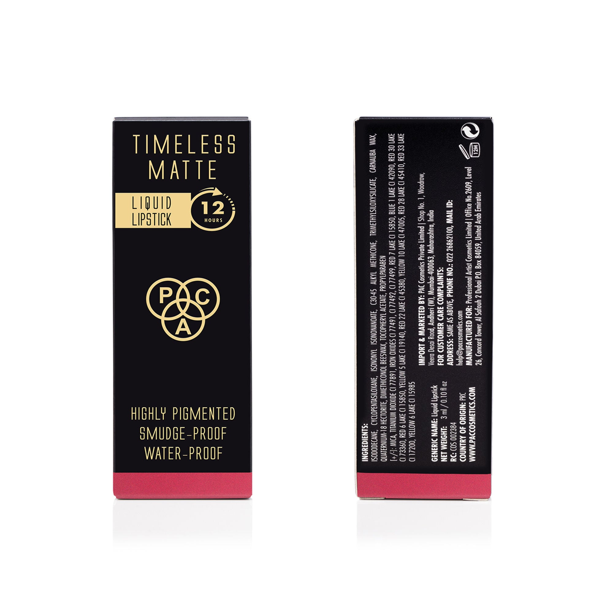 PAC Studio Timeless Matte Mini Lipstick - Miss Chief - Distacart