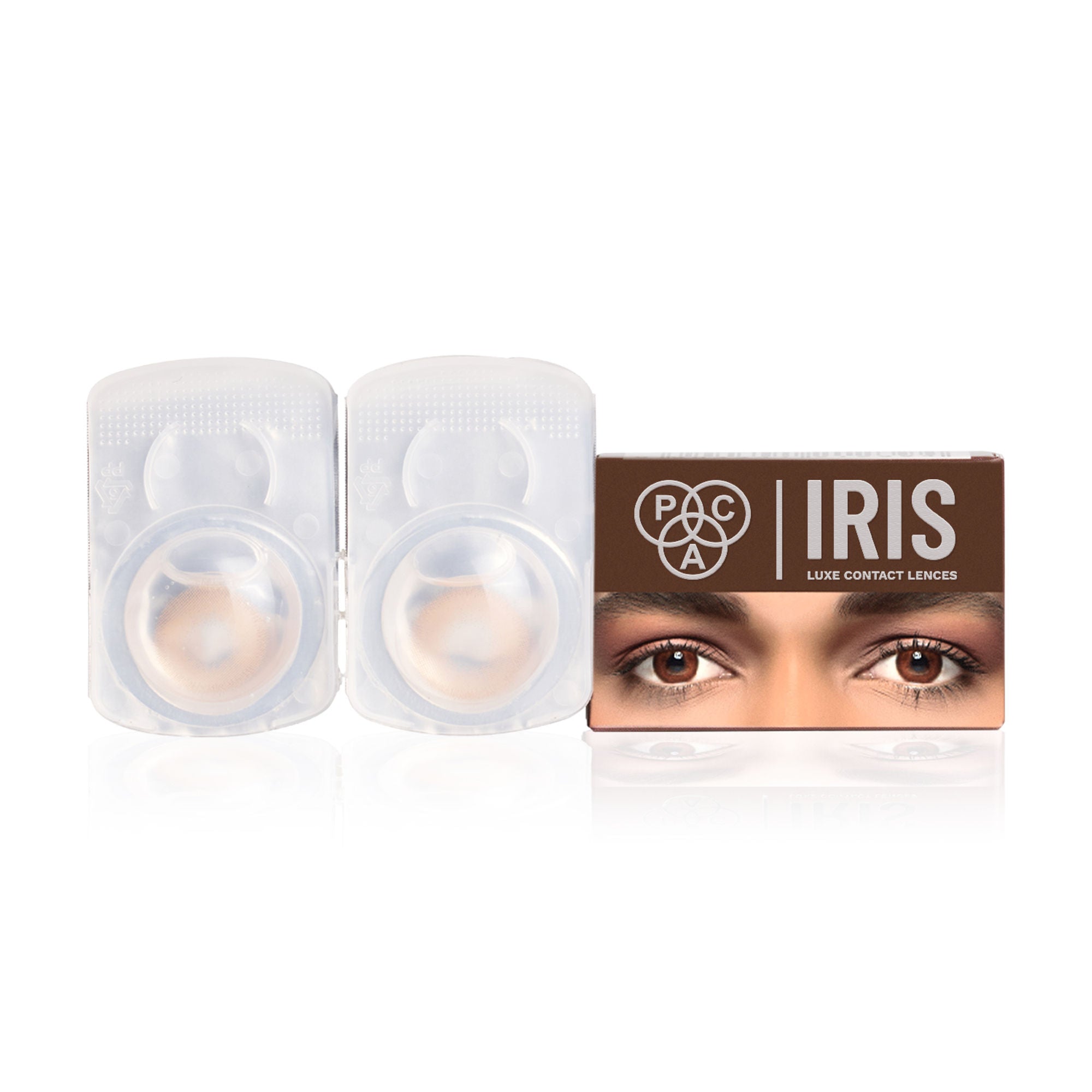 PAC IRIS LUXE Daily Lenses Amber - Comfortable Natural Looking Lenses, Soft Non-Irritating
