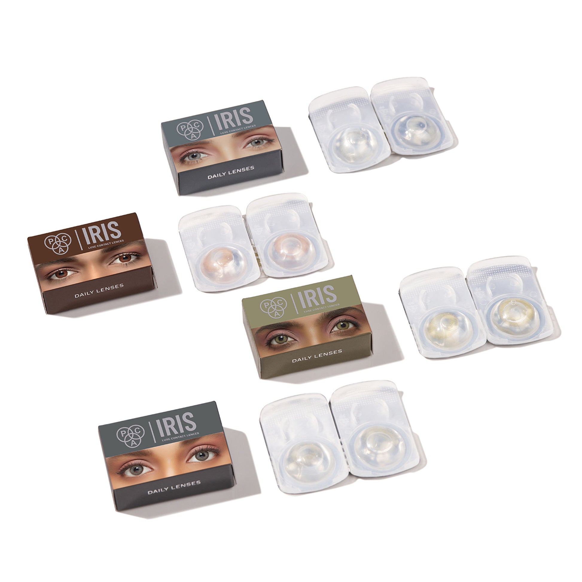 PAC Studio IRIS LUXE Daily Lenses Topaz - Comfortable Natural Looking Lenses, Soft Non-Irritating - Distacart
