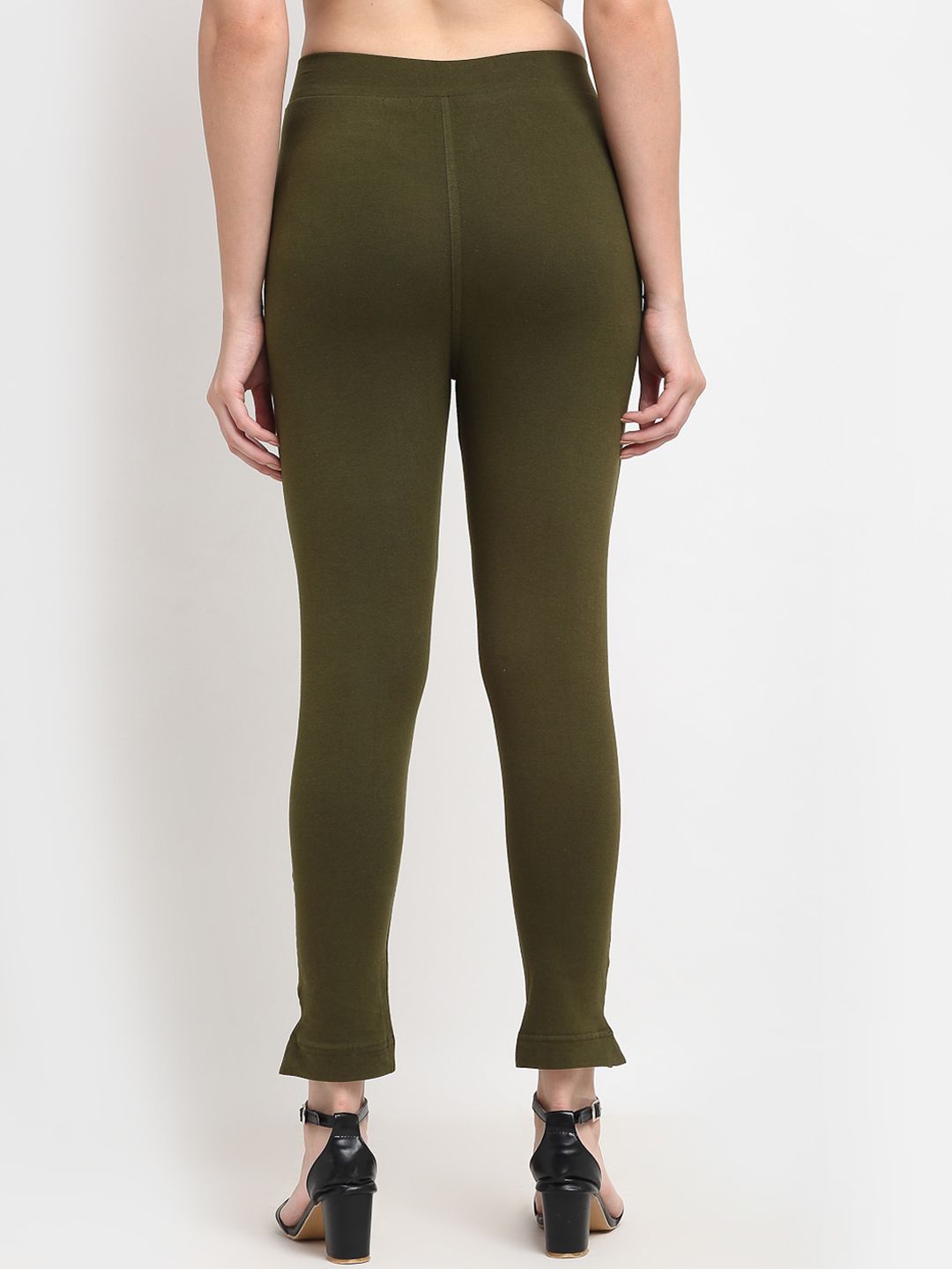 TAG 7 Women Maroon & Olive Green Pack of 2 Leggings - Distacart