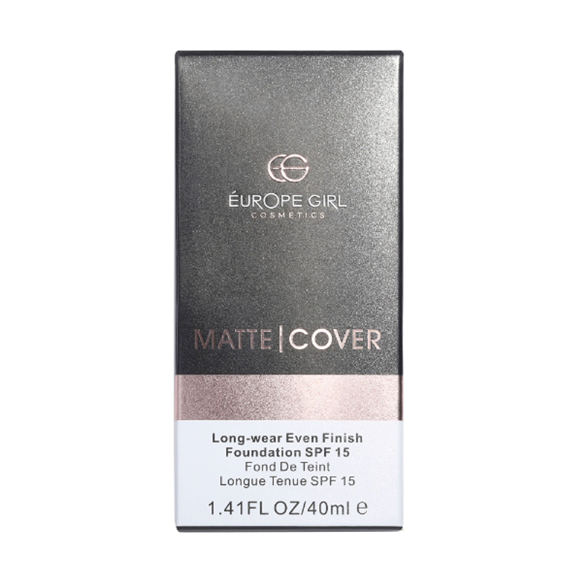 Europe Girl Matte Cover Foundation SPF 15 - 110 Light Yellow Undertone - Distacart