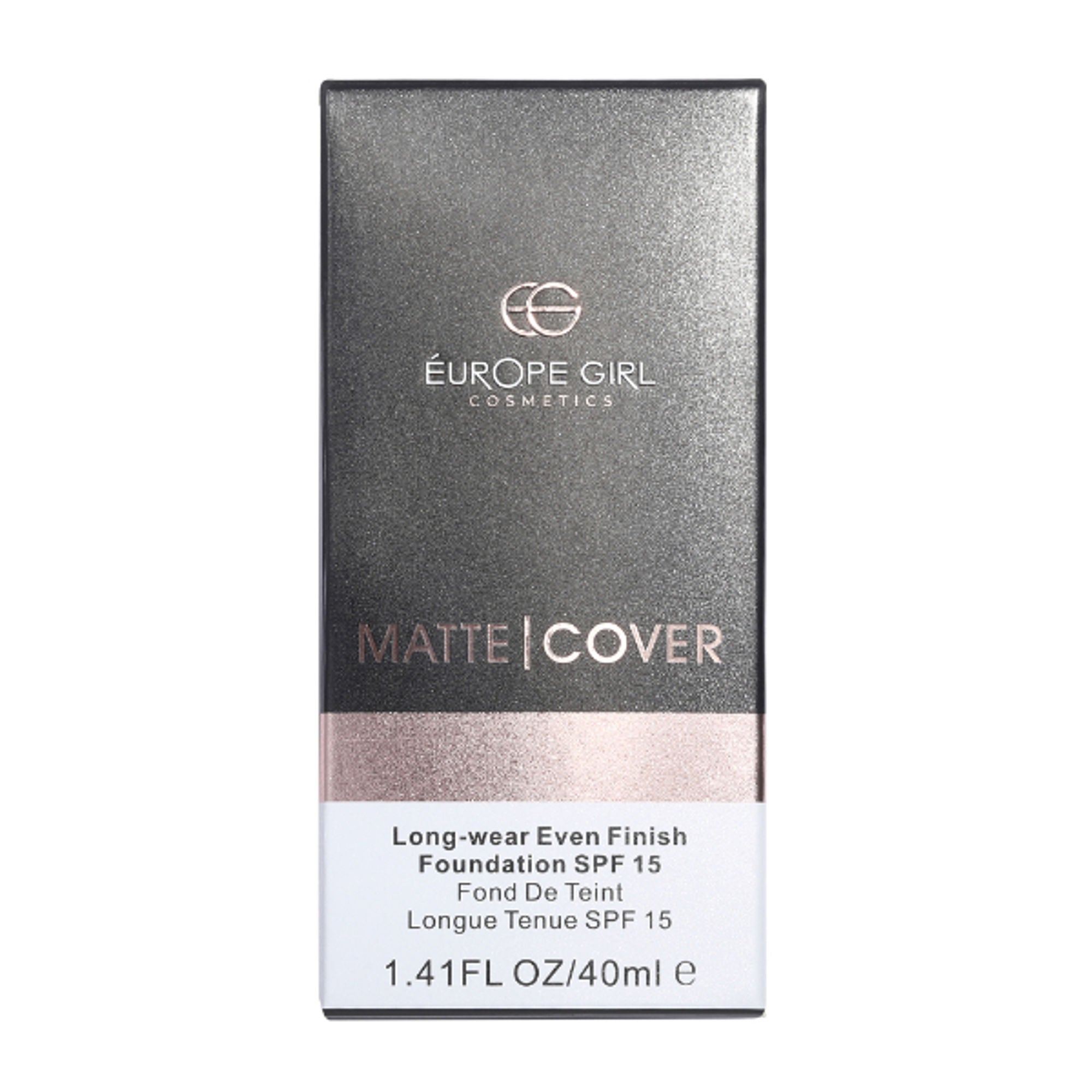 Europe Girl Matte Cover Foundation SPF 15 - 120 Light Medium Yellow Undertone - Distacart