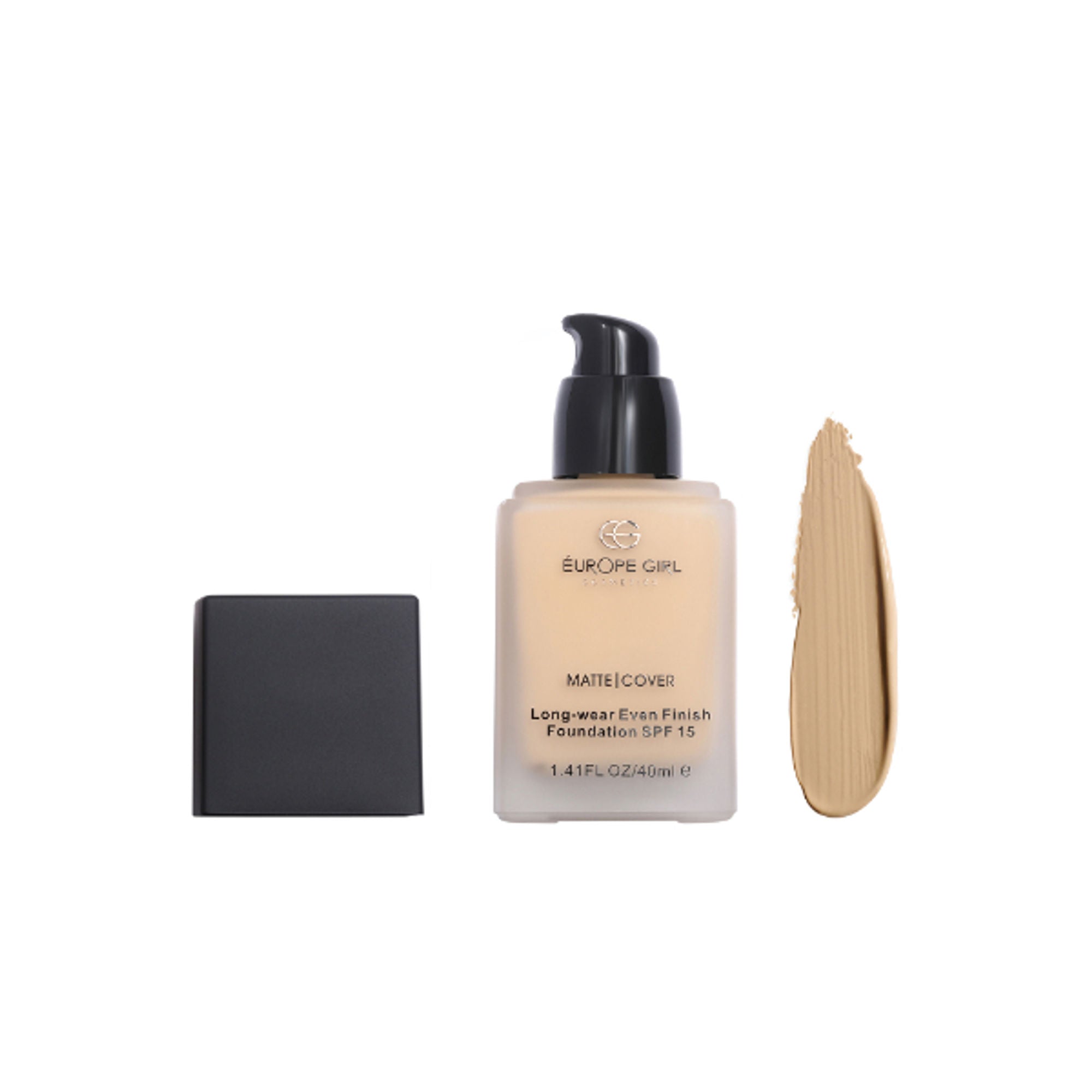 Europe Girl Matte Cover Foundation SPF 15 - 120 Light Medium Yellow Undertone - Distacart