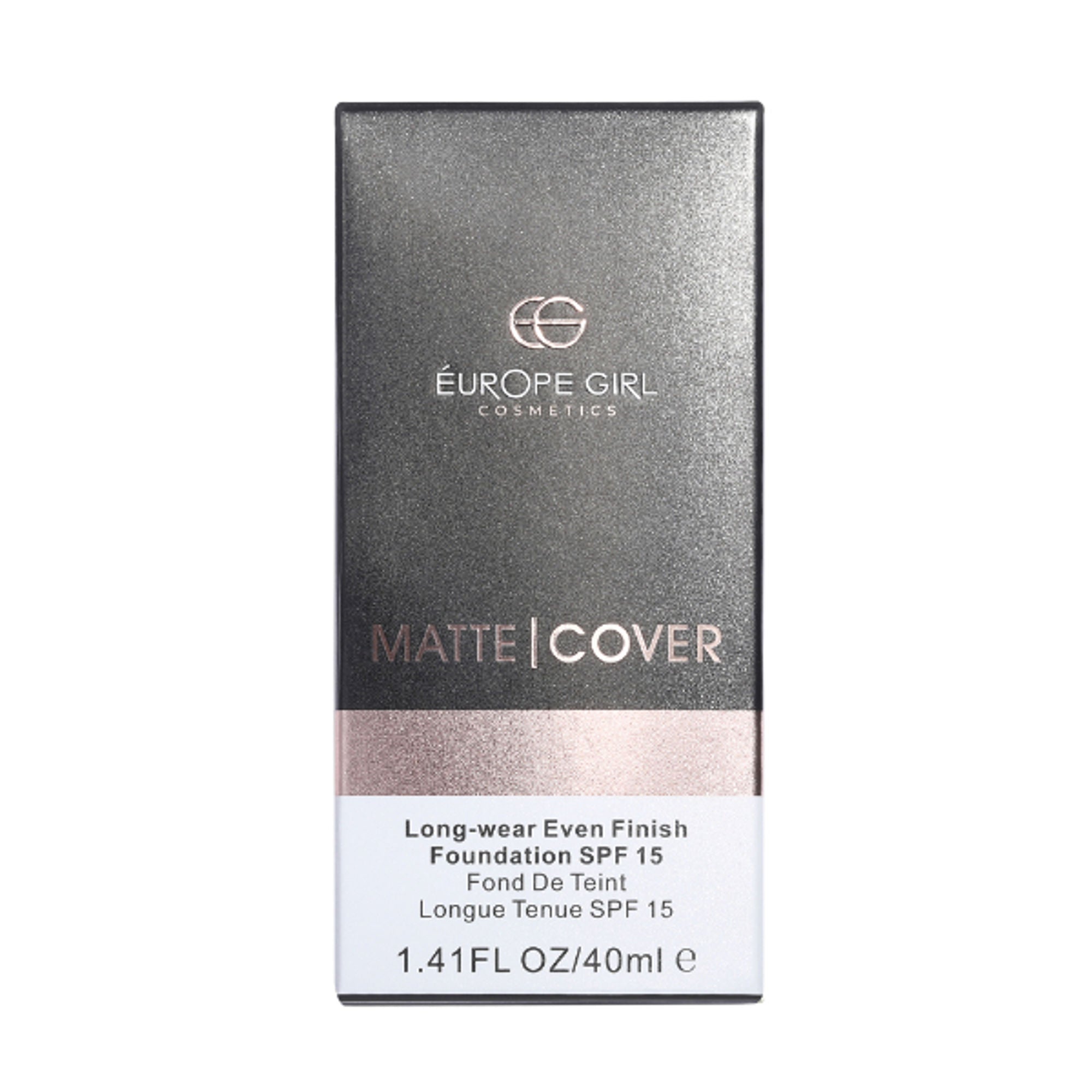 Europe Girl Matte Cover Foundation SPF 15 - 130 Medium Pink Undertone - Distacart