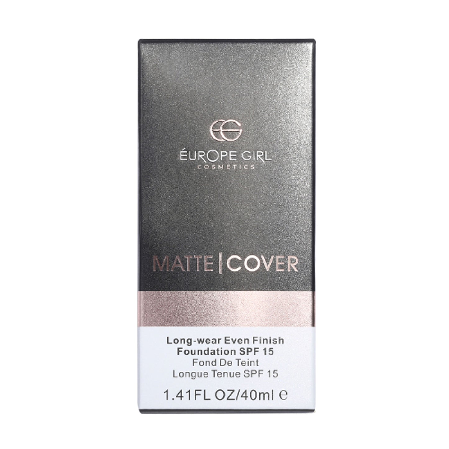 Europe Girl Matte Cover Foundation SPF 15 - 160 Medium Warm Undertone - Distacart