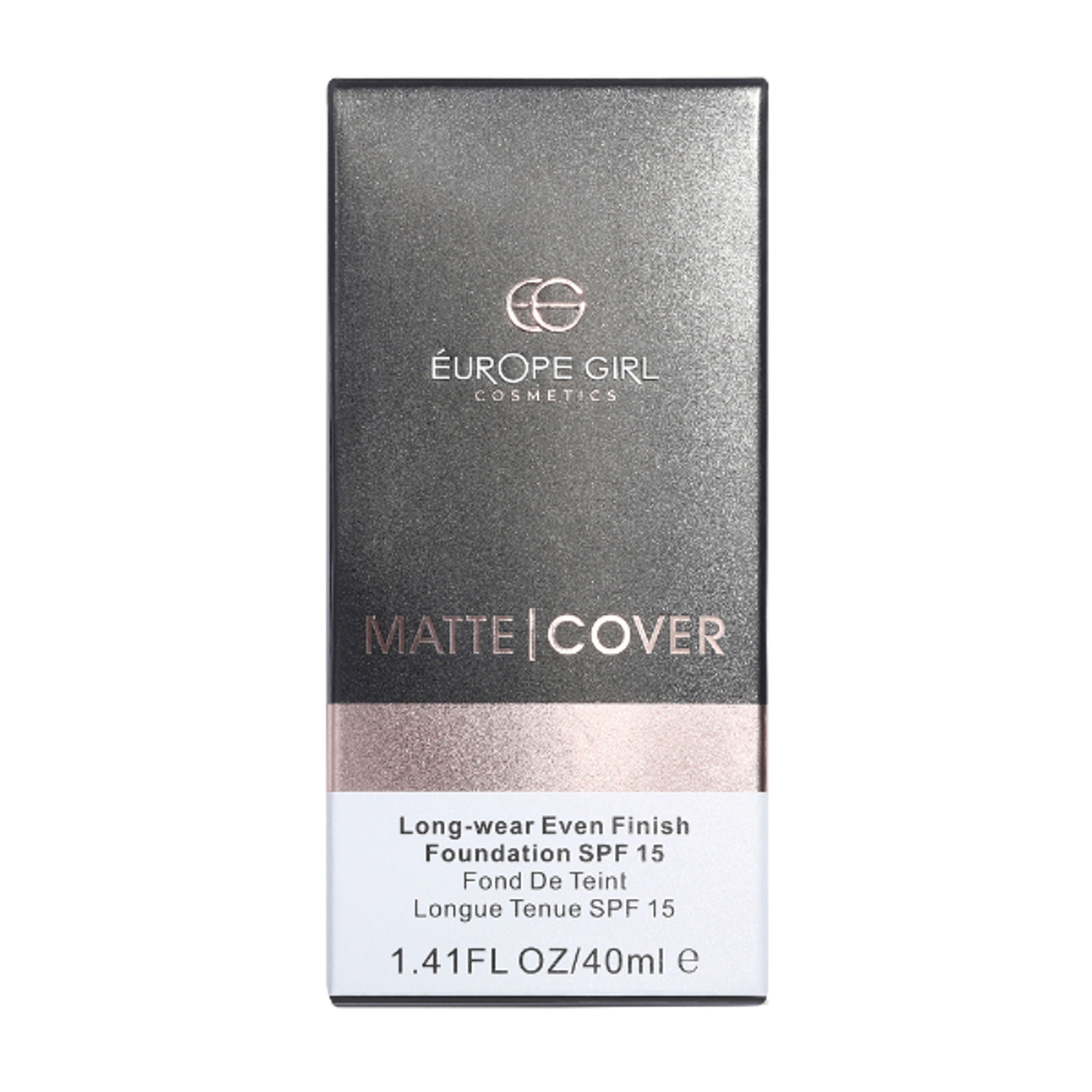 Europe Girl Matte Cover Foundation SPF 15 - 190 Dark Pink Undertone - Distacart
