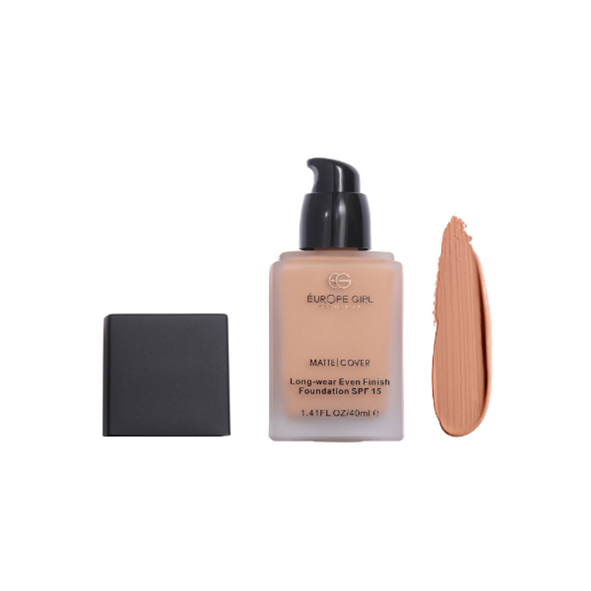 Europe Girl Matte Cover Foundation SPF 15 - 190 Dark Pink Undertone - Distacart