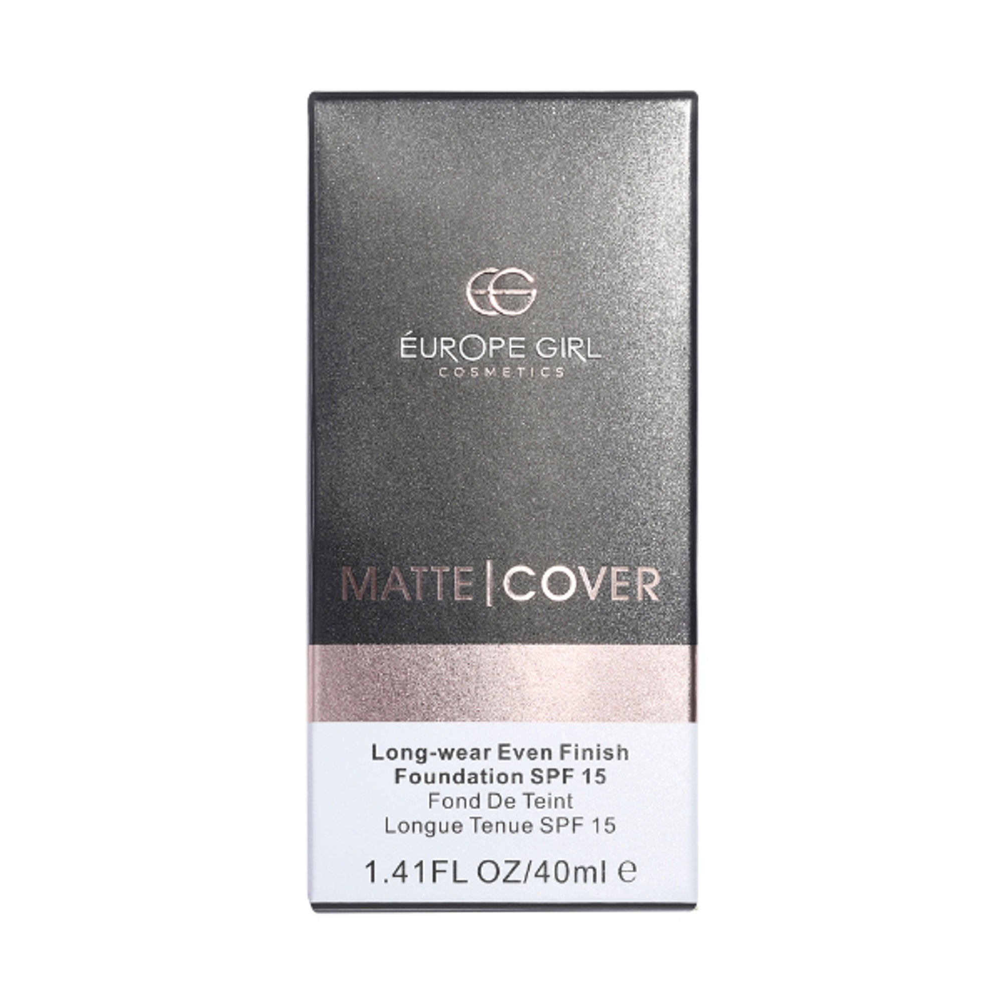 Europe Girl Matte Cover Foundation SPF 15 - 105 Light Natural Undertone - Distacart