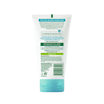 Simple Daily Skin Detox Clear Pore Facial Scrub - Distacart