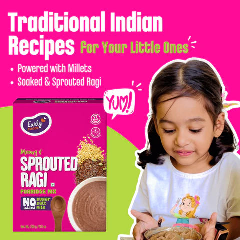 Early Foods Organic Moong & Sprouted Ragi Porridge Mix
