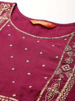 Thumbnail for Indo Era Women Embroidered Straight Kurta Set