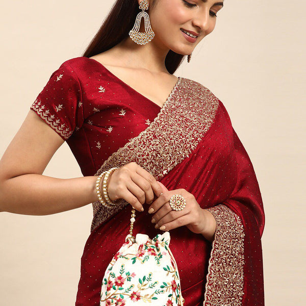 kasee Embellished Embroidered Saree - Distacart