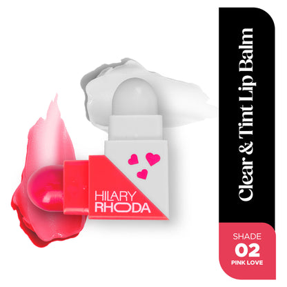Hilary Rhoda Clear & Tint Lip Balm - Pink Love 02