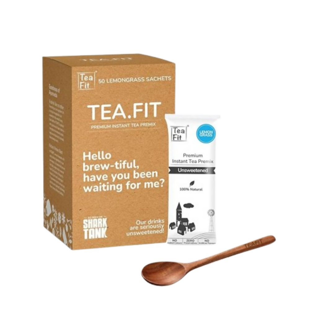 TeaFit Premium NO SUGAR Instant Lemongrass Tea Premix - Distacart