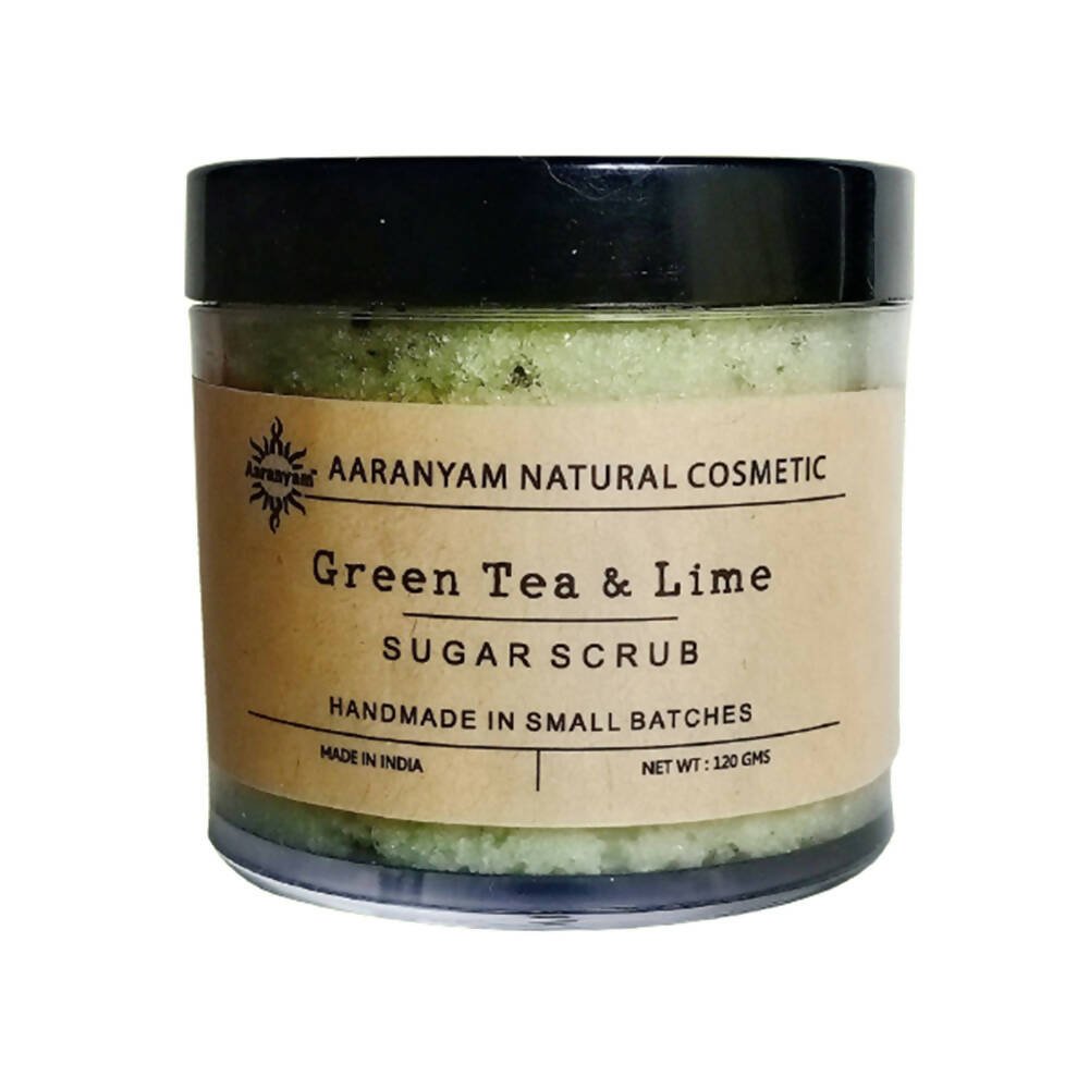 Aaranyam Green Tea & Lime Sugar Scrub For Face & Body - Distacart