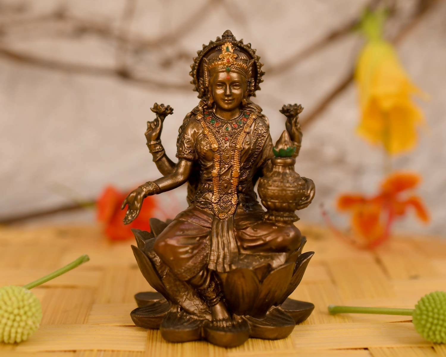 Collectible India Goddess Lakshmi Idol - Distacart