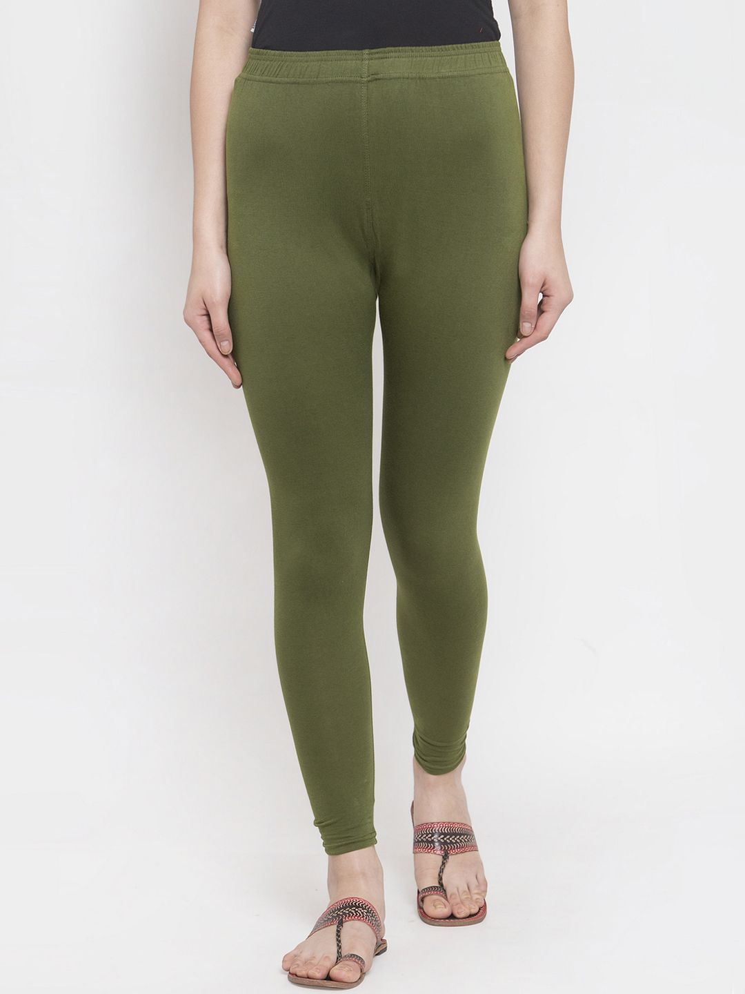 TAG 7 Women Pack Of 2 Solid Ankle-Length Leggings - Distacart