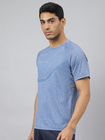 Thumbnail for Alcis Men Heather Anti-Static Slim-Fit Round Neck Distance Running T-Shirt - Distacart