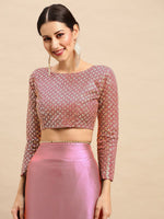 Thumbnail for Anouk Sequinned Pure Georgette Saree - Distacart