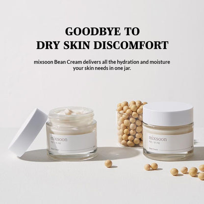 Mixsoon Bean Cream, Deep Hydration, Brightens Dull Skin & Nourishes with Fermented Beans - Distacart