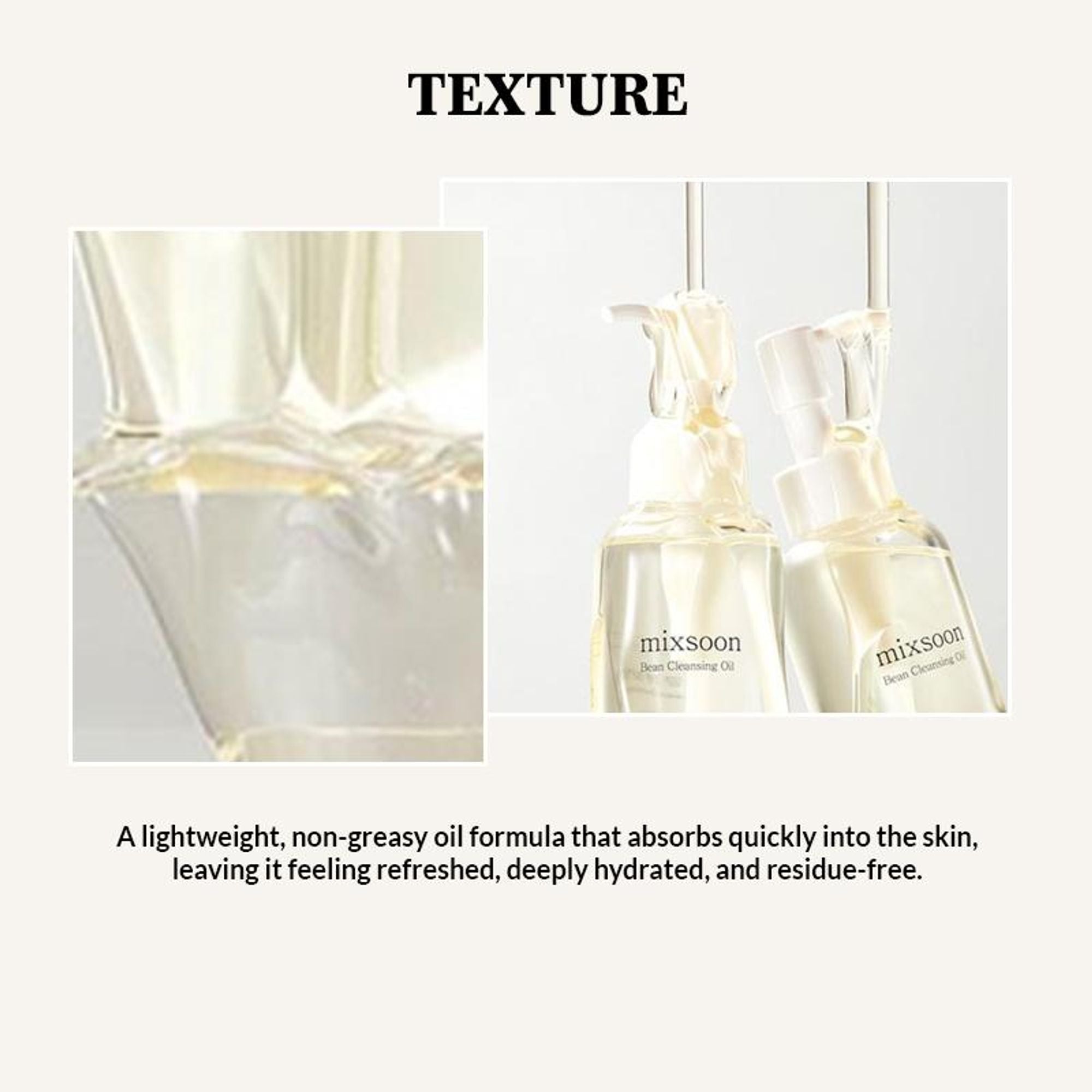 Mixsoon Korean Bean Cleansing Oil, Removes Makeup, Nourishes & Hydrates Skin - Distacart