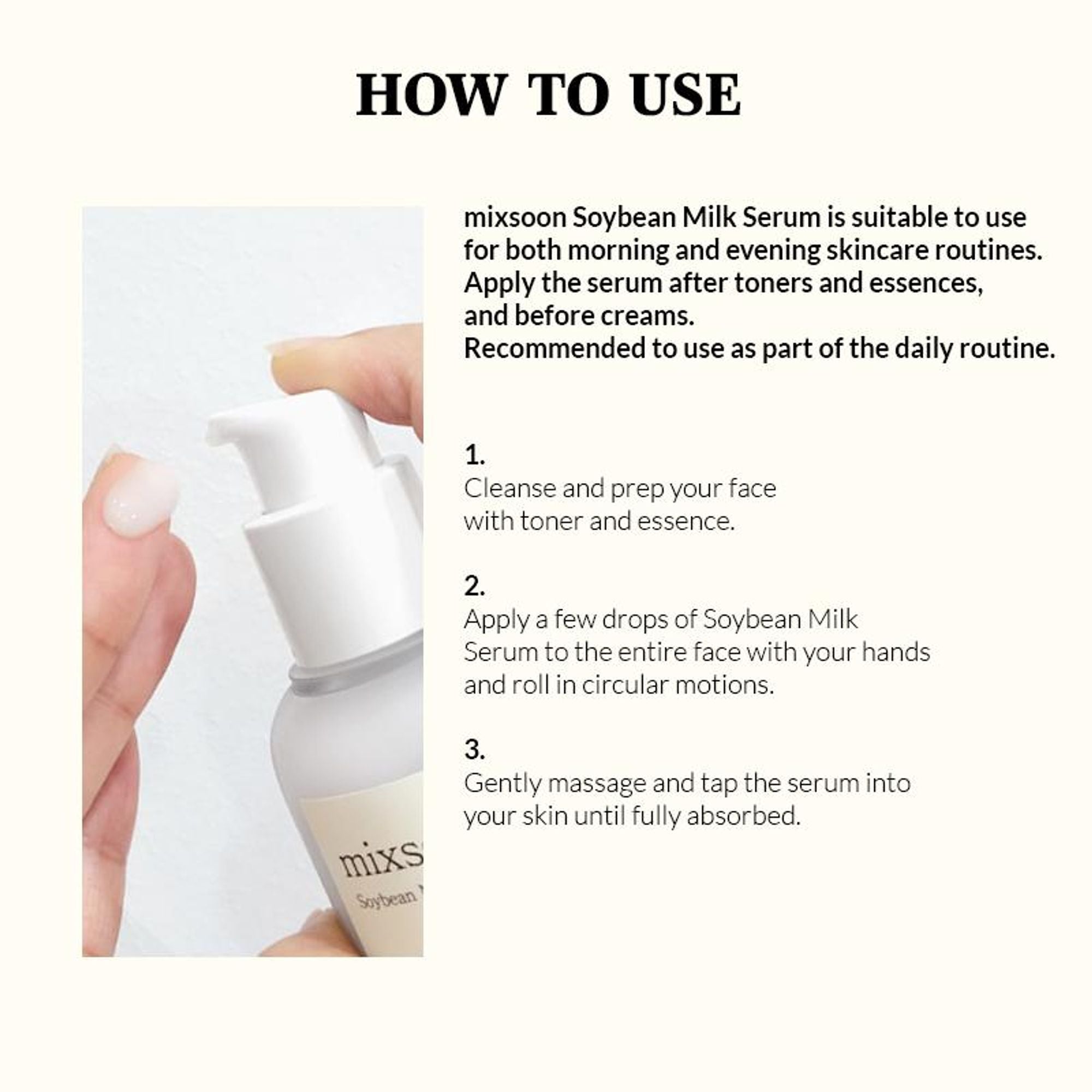 Mixsoon Korean Soybean Milk Serum, Hydrates & Smoothens Dry, Dull Skin with Fermented Soy Proteins - Distacart