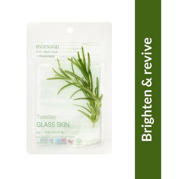 Mixsoon Daily Mask Pack Tuesday, Revitalizes, Brightens & Energizes Tired Skin Sheet Mask