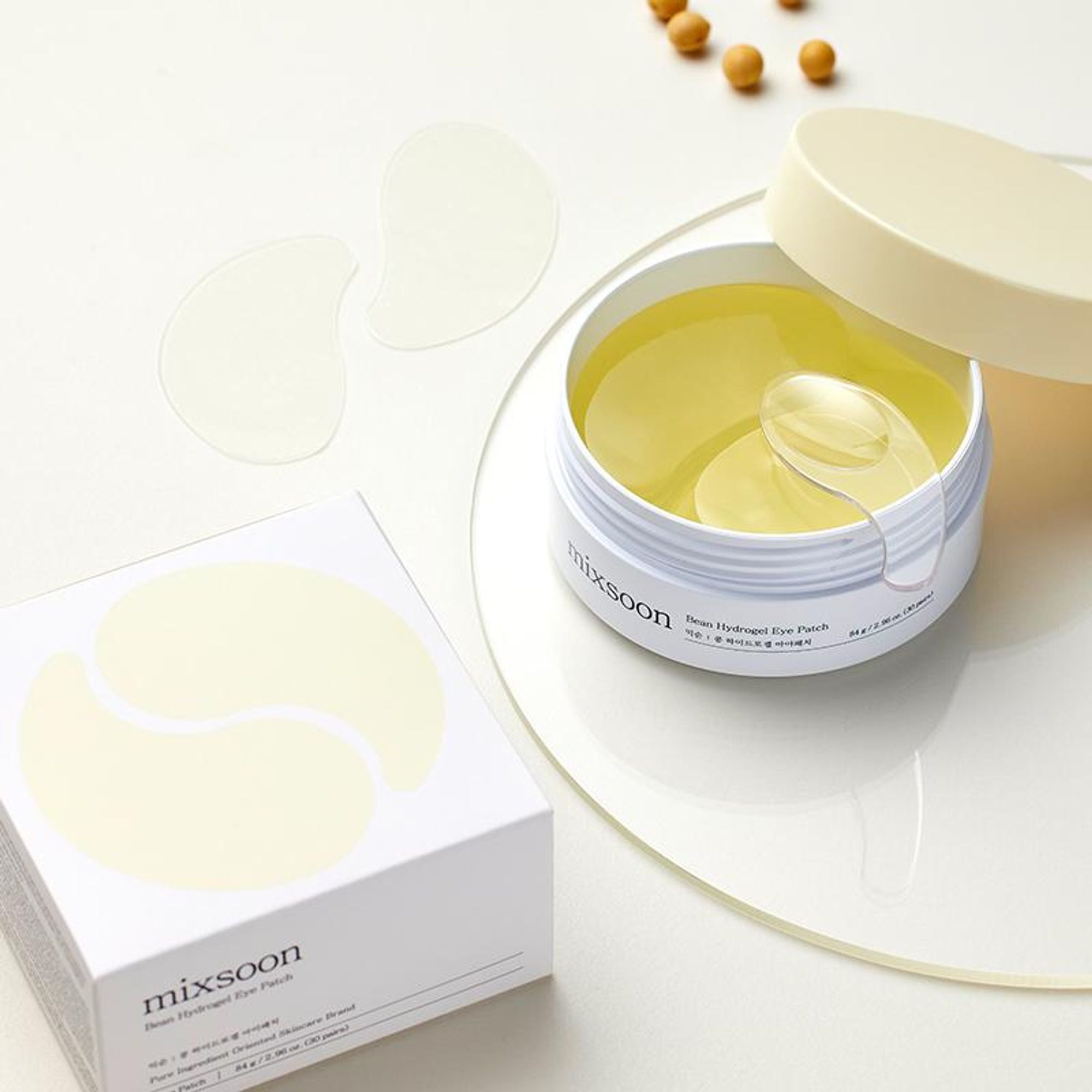 Mixsoon Bean Hydrogel Eye Patch, Hydrates, Brightens & Refreshes Under-Eye Skin - Distacart