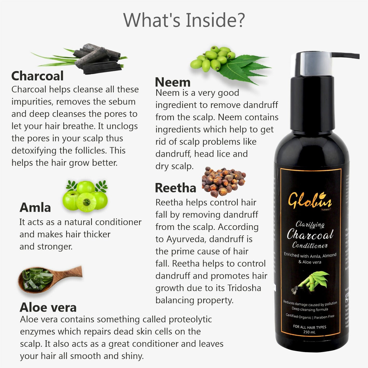 Globus Naturals Charcoal Conditioner - Distacart