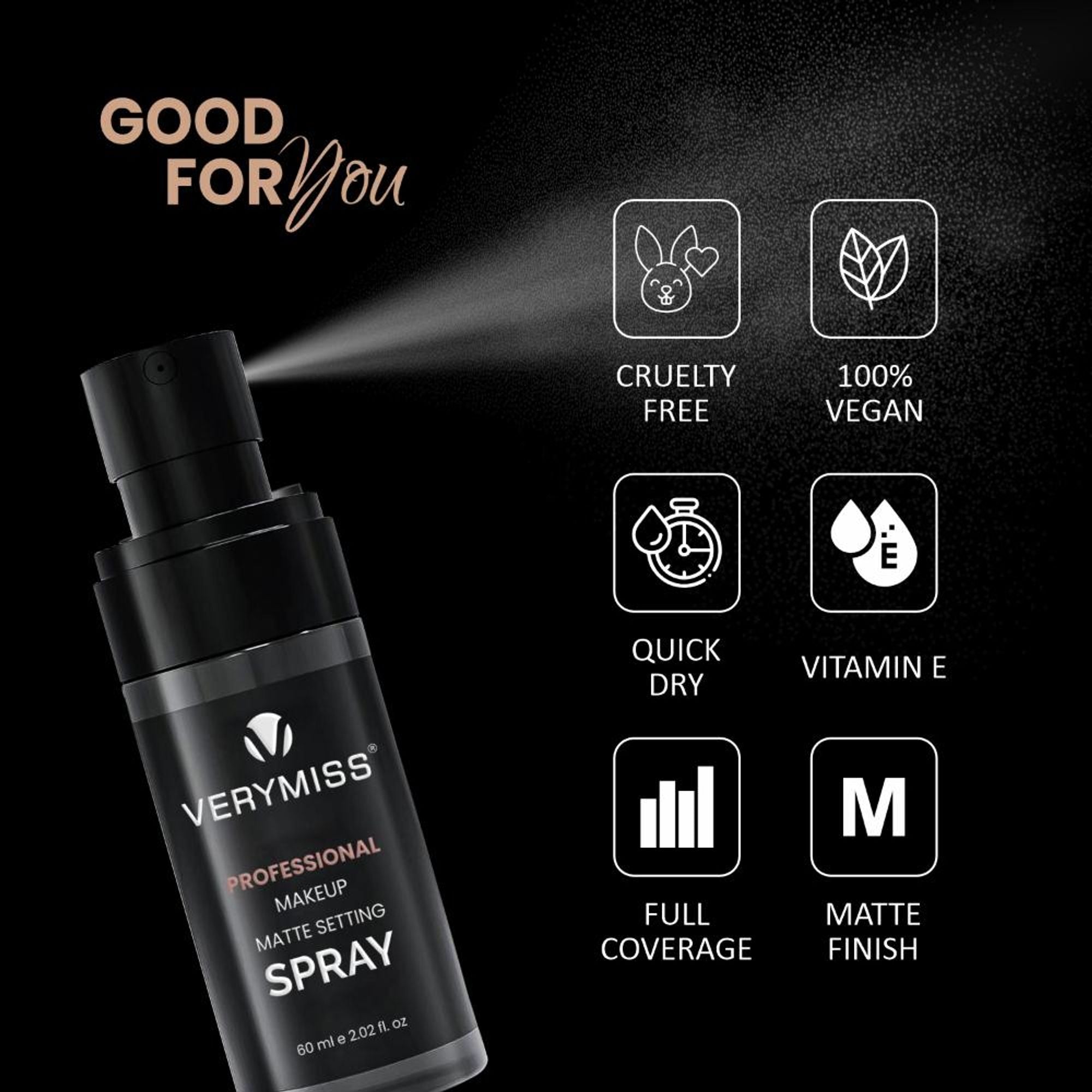 VERYMISS Professional Makeup Matte Setting Spray - Distacart
