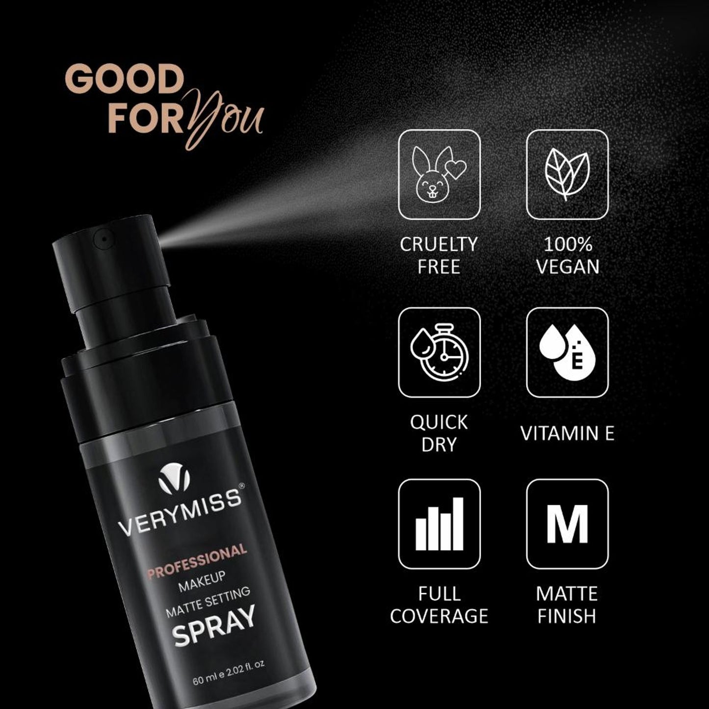 VERYMISS Professional Makeup Matte Setting Spray - Distacart