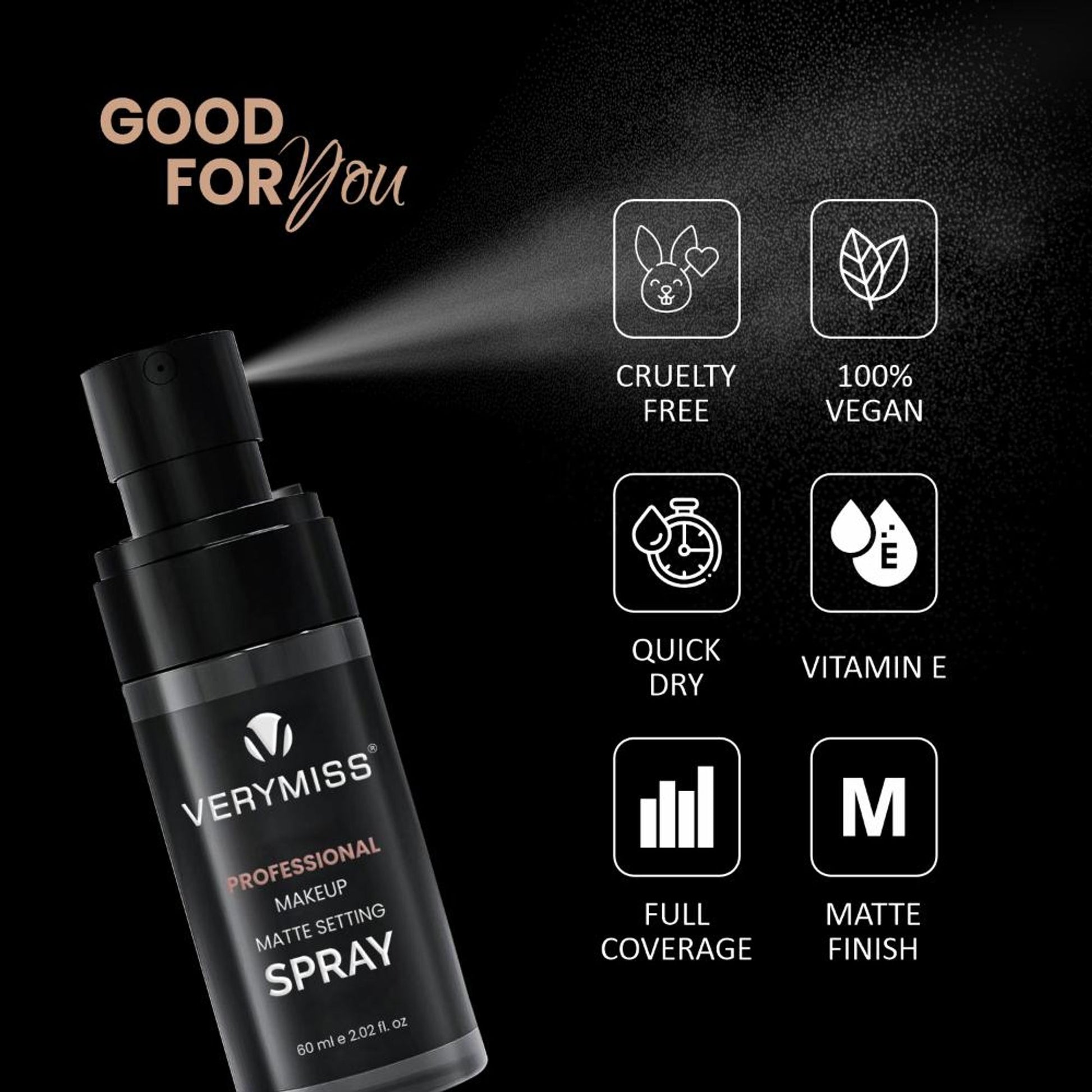 VERYMISS Professional Makeup Matte Setting Spray - Distacart