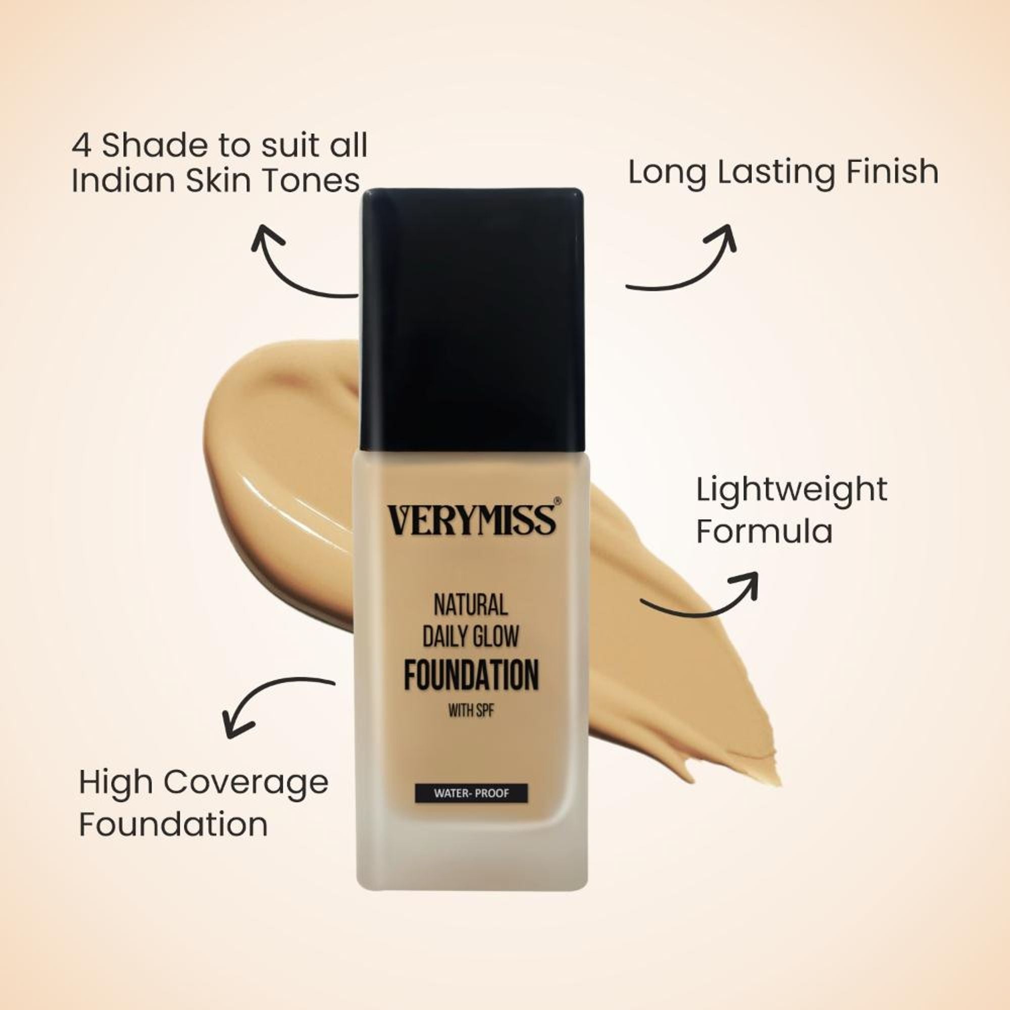 Verymiss Foundation + Oil Free Primer Light Tone (VMFD06-02, VMPR02) - Distacart