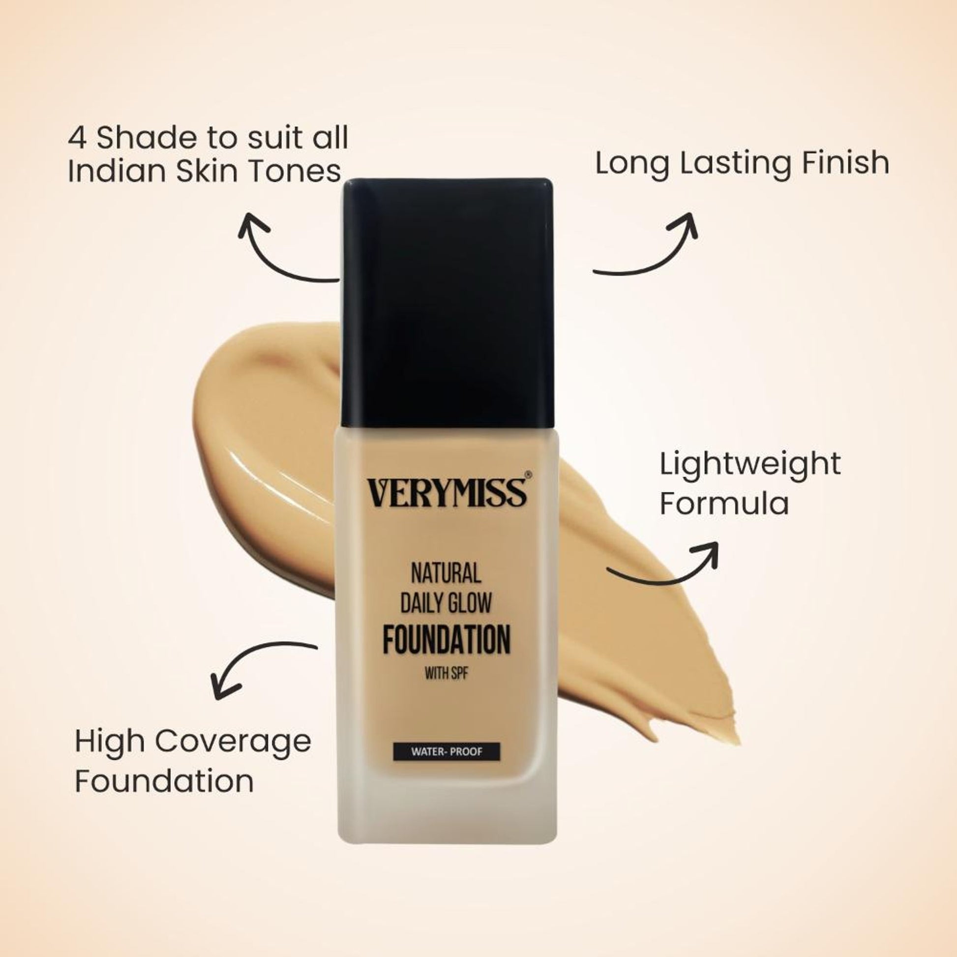 Verymiss Foundation + Oil Free Primer Light Tone (VMFD06-02, VMPR02) - Distacart