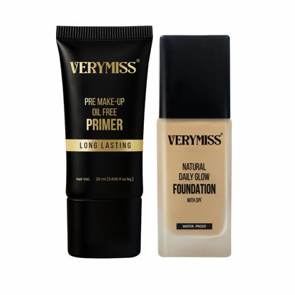 Verymiss Foundation + Oil Free Primer Light Tone (VMFD06-02, VMPR02) - Distacart