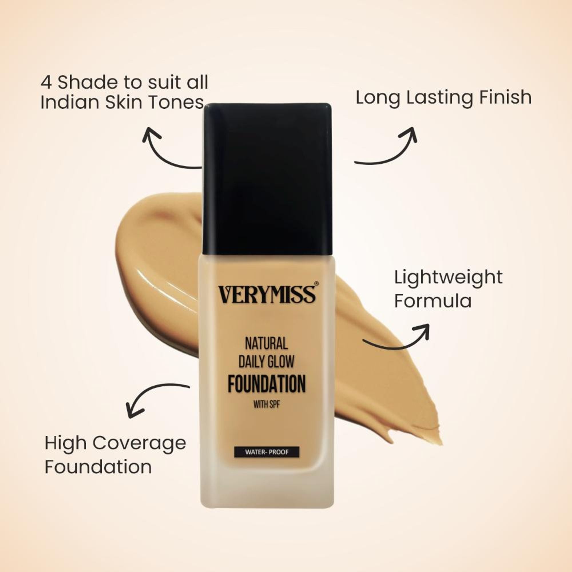 Verymiss Foundation + Oil Free Primer Medium Tone (VMFD06-03, VMPR02) - Distacart