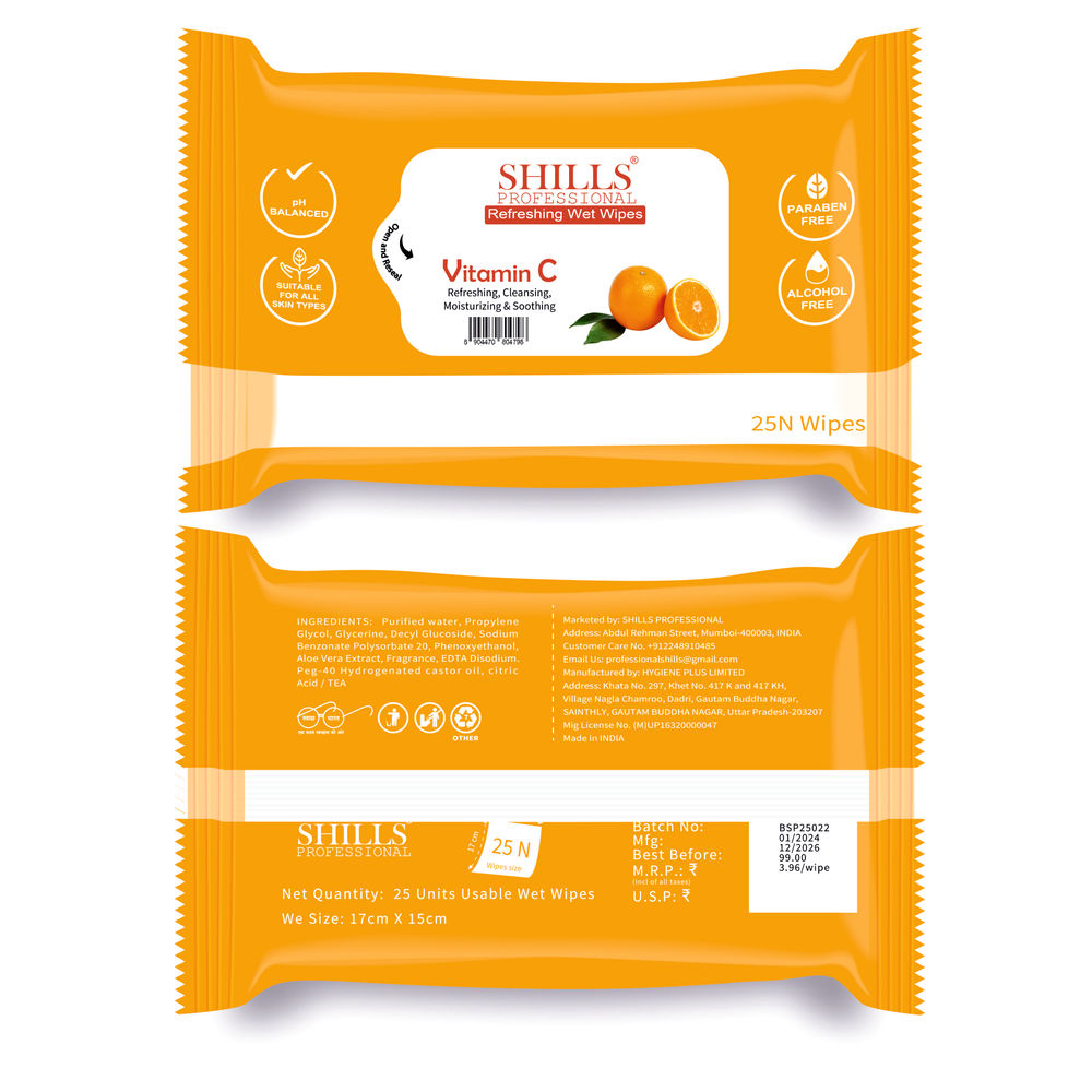 shills professional refreshing wet wipes lime fresh