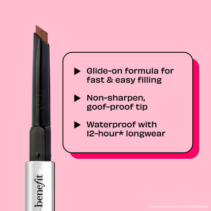 Benefit Cosmetics Goof Proof Eyebrow Pencil - 4.5 Deep Brown - Distacart