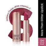 Thumbnail for Swiss Beauty More Than Glitter Lipstick - 4 Glitter Rose