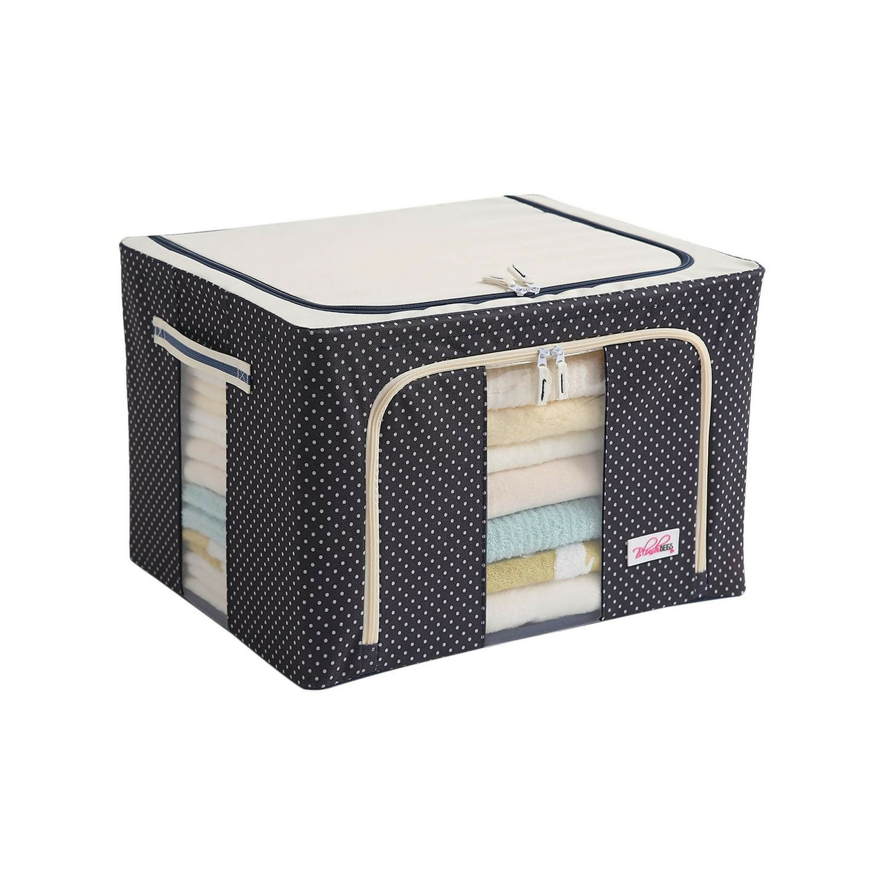 BlushBees Living Box - Clothes Organiser for Wardrobe, Storage Boxes for Clothes with Zip - Dista
