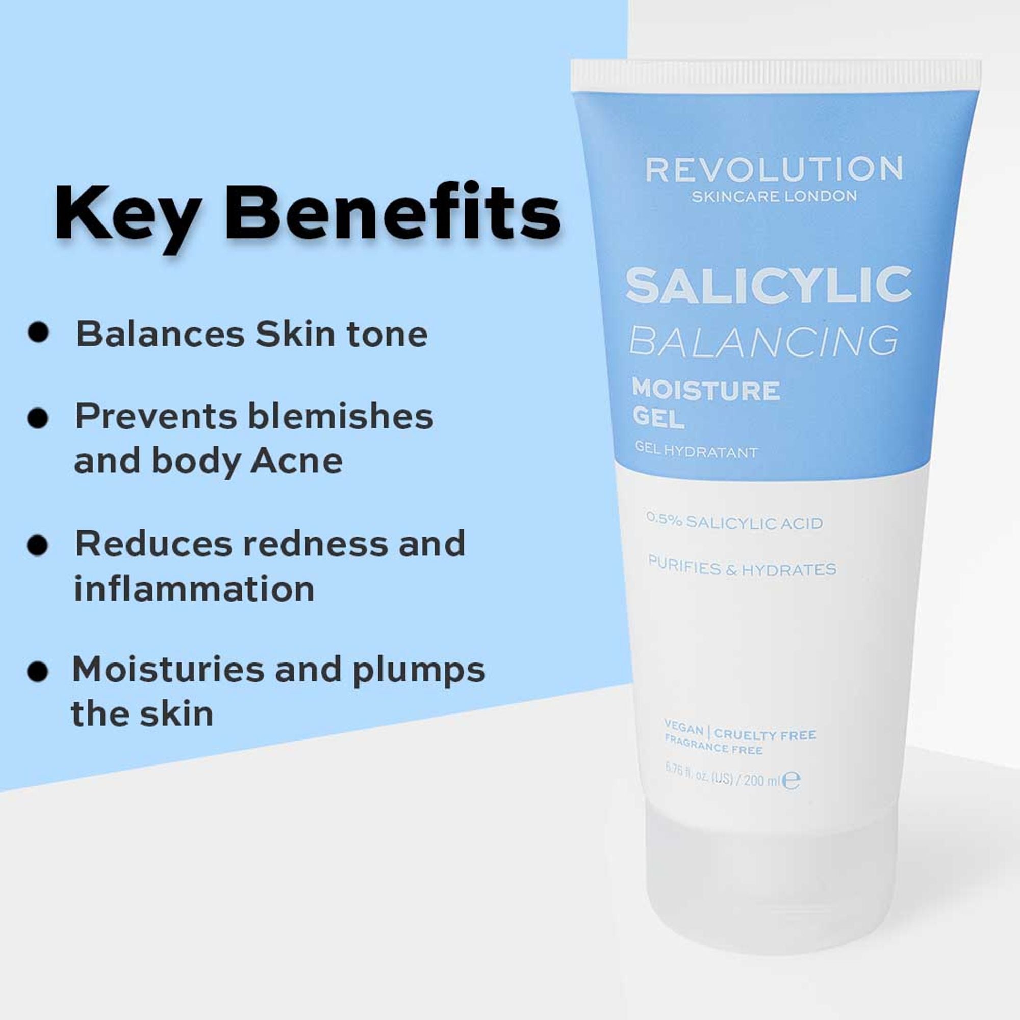 Makeup Revolution Salicylic Balancing Moisture Gel - Distacart