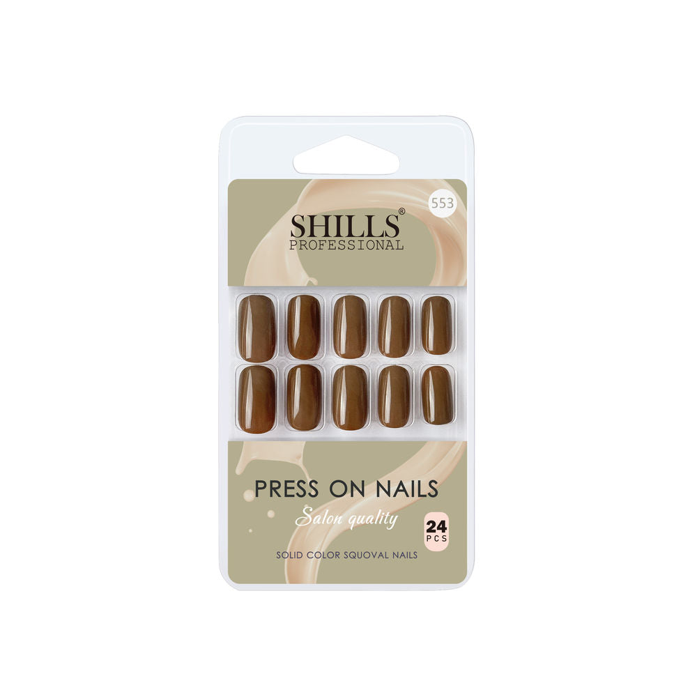 shills professional reusable press on nails square spn553