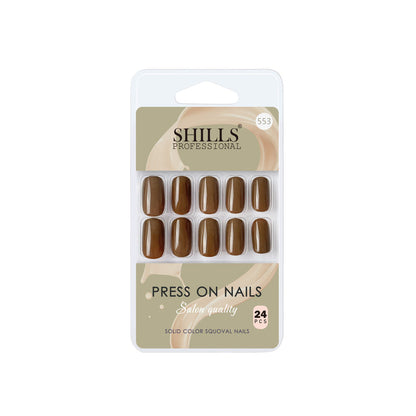 shills professional reusable press on nails square spn553